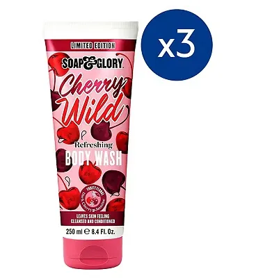 Soap & Glory Cherry Wild Body Wash Trio