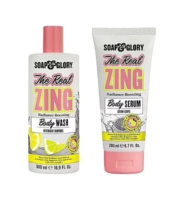 Soap & Glory The Real Zing Bodywash & Serum Duo