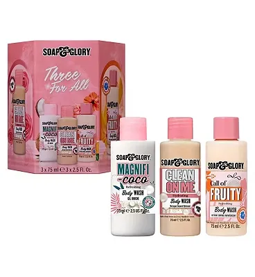 Soap & Glory Three For All 3 Piece Mini Gift Set